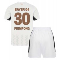 Echipament fotbal Bayer Leverkusen Jeremie Frimpong #30 Tricou Deplasare 2024-25 pentru copii maneca scurta (+ Pantaloni scurti)